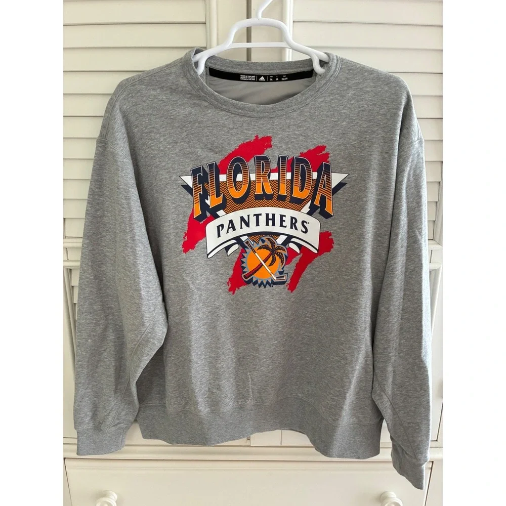 Men's 2XL NWOT Florida Panthers Adidas Reverse Retro 2.0 Pullover